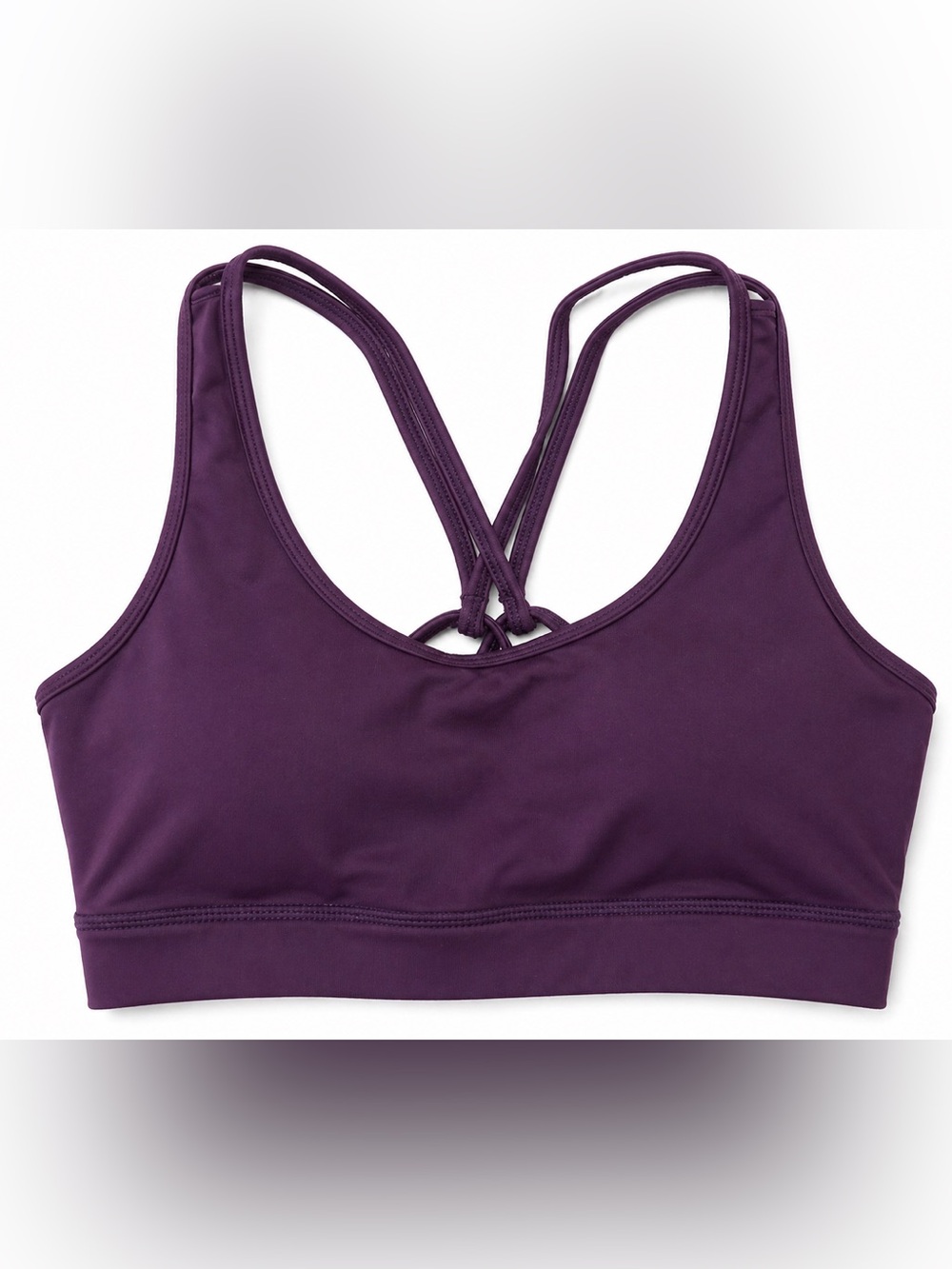 P'tula Plum Strappy Sports Bra